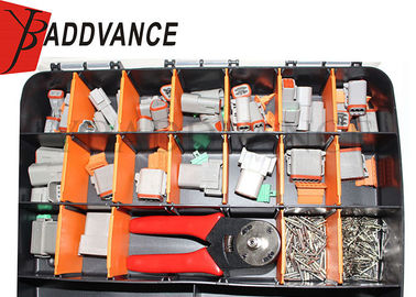 DT 2 - 12 Pin Deutsch Automotive Connectors With Solid Contact Round Terminals