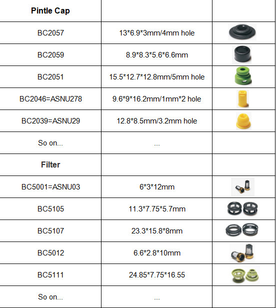 Black Color Fuel Injector Repair Kits Cap For Denso 9.2 X 4.8 X 3mm 12 Months Warranty