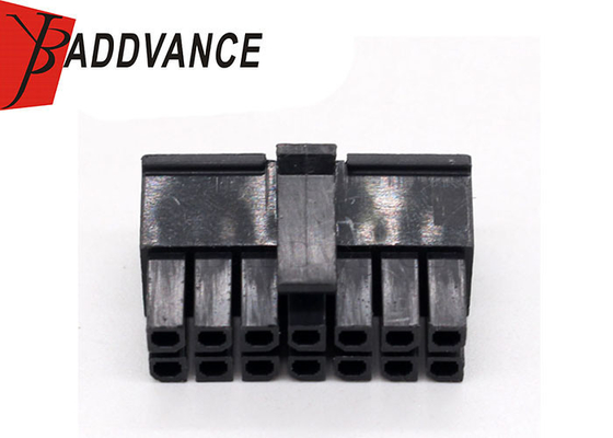 14 Pin Dual Row Female Automotive Connector Housing Unsealed MICRO-FIT 3.0 Series
