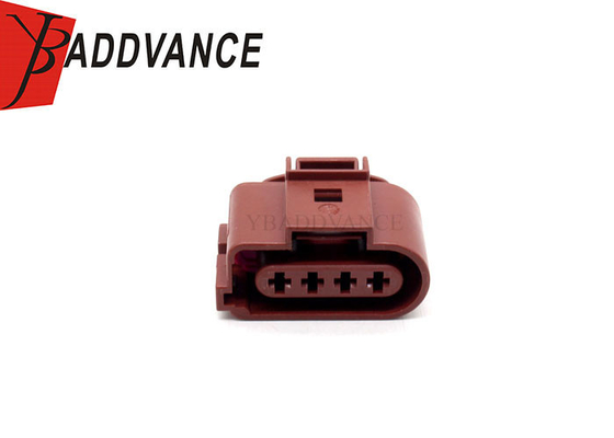 1J0973724A Brown FEP 2.8 mm Sealed Series Female Automotive Connector 4 Pin For VW