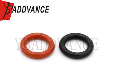 Size 6.86 * 1.78mm Fuel Injector Seal Kit Red / Black O Ring For Toyota