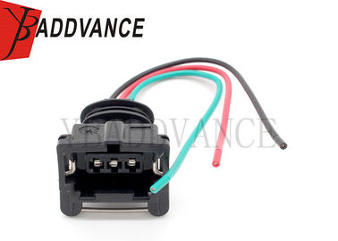 Black Auto Wiring Harness Bosh 3 Way EV1 Female Crank Cam Connector Pigtail