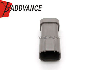 Grey 4 Pin Male Deutsch Automotive Connectors With Short Cap DT04-4P-E003