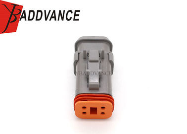 Deutsch DT Gray 4 Way Connector Plug Adapter With Shrink Boot DT06-4S-E008