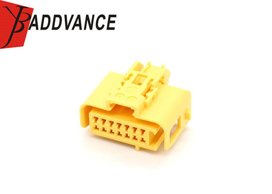 10340790 14 Pin Automotive Electrical Connectors Female Kostal Yellow