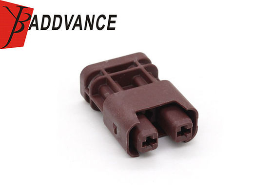 2-1-396 Electrical 2 Pin Female Wire Connector Brown Color For Harness