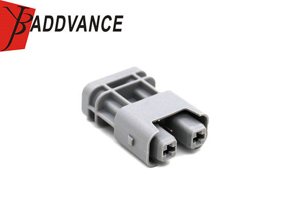 2-1-402 2 Pin Female Automotive Electrical Connectors Plastic Housing Gray Color