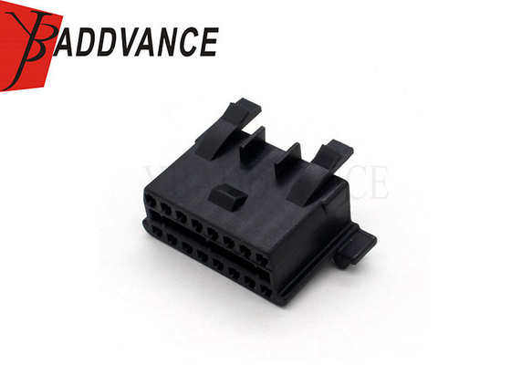 Original 16 Pin Female Auto Wire Harness Connector Black With Terminals