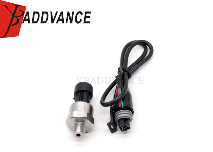 DC 5V 0-150 Psi Pressure Sensor Transducer – 1/8" NPT, Stainless Steel, For Oil/Fuel/Air/Water (with Cable)