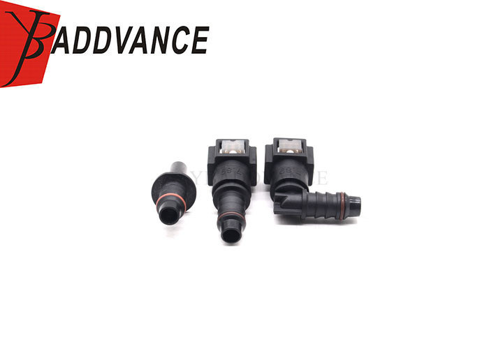 7.89ID8 8mm Nylon Tee Fitting Connect Quick Release Fuel Line Connectors