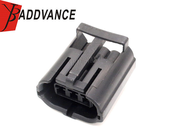 1 Row 3 Pin Amp Automotive Connectors Female Black With Crimp Terminals