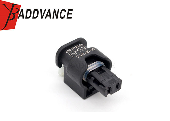 2 Pin Female Black Waterproof Automotive Connector Housing For Benz BMW Audi 7615487-03