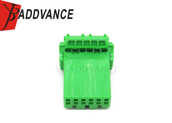 Hot sale 6 Pin Female Electrical Connector Housing Green Color For Automotive