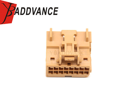 2301695-2 TE 16 Pin Female Brown PBT-GF10 Automotive Wire Harness Connector Housing