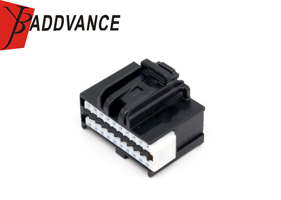 20 Pin Female PBT-GF20 Unsealed Black Automotive Electrical Connectors housing