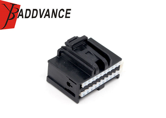 20 Pin Female PBT-GF20 Unsealed Black Automotive Electrical Connectors housing