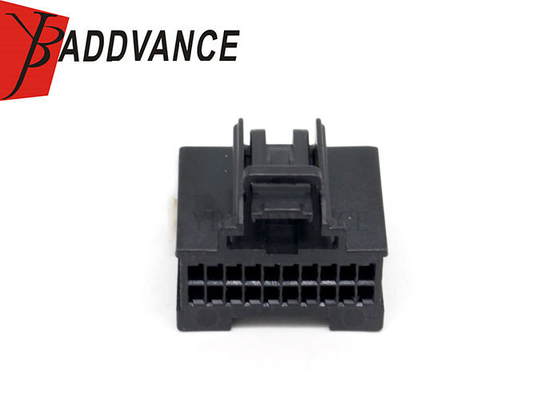 20 Pin Female PBT-GF20 Unsealed Black Automotive Electrical Connectors housing