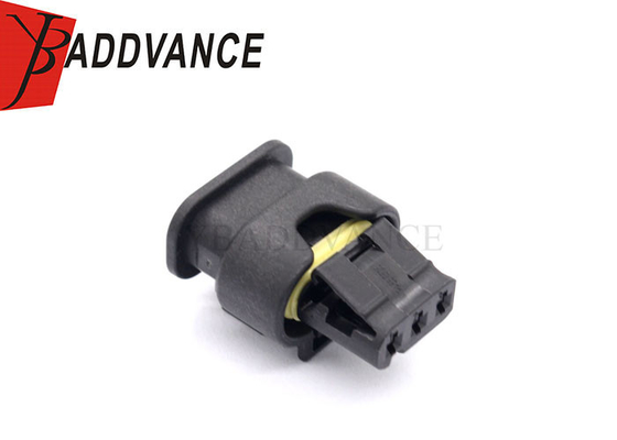 3 Way Electrical Automotive Black Female Wire Connector With Terminal And Seal