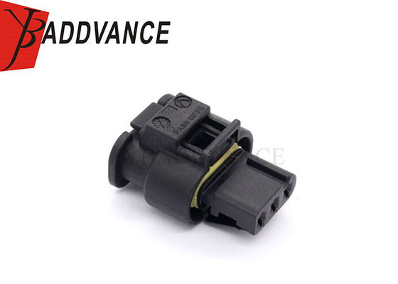 3 Way Electrical Automotive Black Female Wire Connector With Terminal And Seal