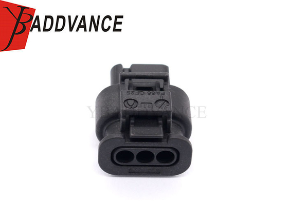 3 Way Electrical Automotive Black Female Wire Connector With Terminal And Seal