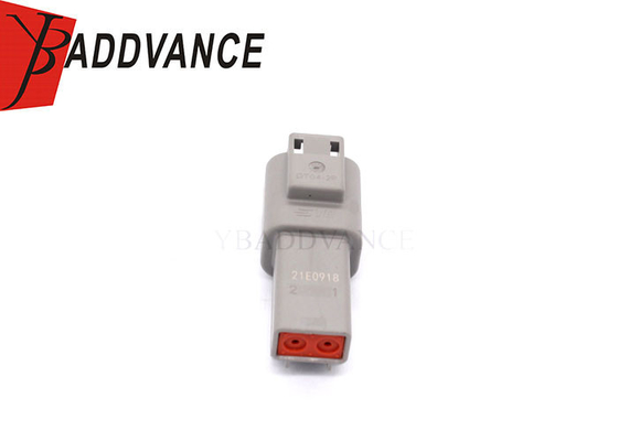 DT04-2P TE 2 Pin Male PA66 GF15 Sealed Auto Electrical Connector For Truck