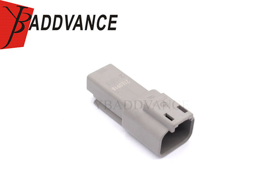 DT04-2P TE 2 Pin Male PA66 GF15 Sealed Auto Electrical Connector For Truck