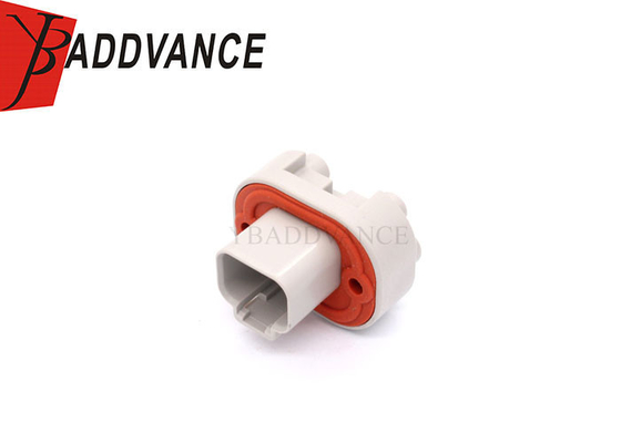 Grey Deutsch DT Series Waterproof Electrical Male 2 Pin Header Connectors DT15-2P