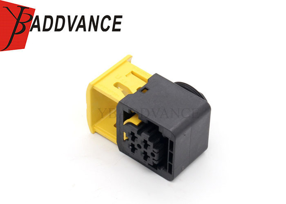 Electrical Waterproof PA66 GF30 4 Pin Female Black Color TE Connector 1-1418390-1