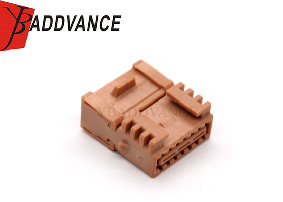 YBADDVANCE 14 Pin Female Brown Auto Automotive Electric Connectors Wir For Car