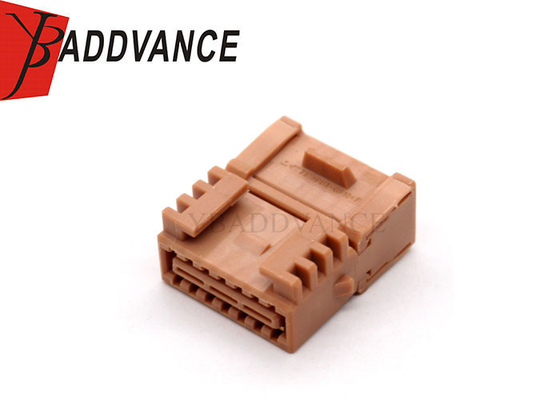 YBADDVANCE 14 Pin Female Brown Auto Automotive Electric Connectors Wir For Car