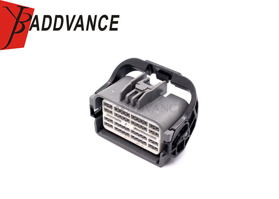 Black 48 Pin Female Electrical ECU Wire Harness Connectors Housing For Automotive