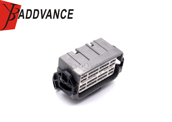 Black 48 Pin Female Electrical ECU Wire Harness Connectors Housing For Automotive