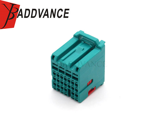 Blue Color Plastic Electrical PBT Female 28 Pin Connector Housing For Cable