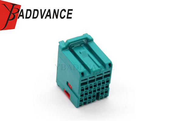 Blue Color Plastic Electrical PBT Female 28 Pin Connector Housing For Cable