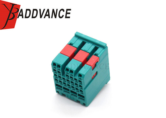 Blue Color Plastic Electrical PBT Female 28 Pin Connector Housing For Cable