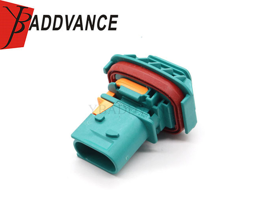 High Quality Automotive Electrical PBT GF30 2 Pin Male Green Connector