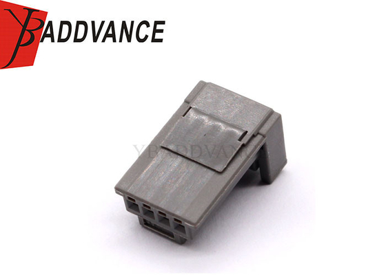 Gray 4 Pin 1379658-2 Female Socket Connector Housing With Terminal