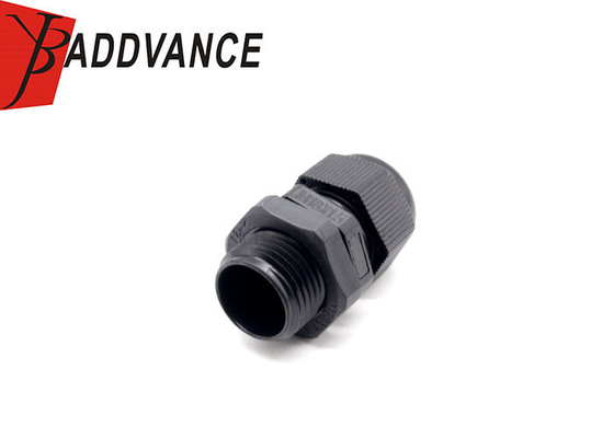 M18X1.5 Automotive Nylon Plastic Black Color Connector Wire Harness Cable Gland