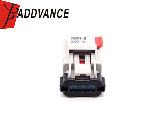 54200309 Aptiv APEX 2.8 Series Light Grey Waterproof Female 3 Pin Connector For Car