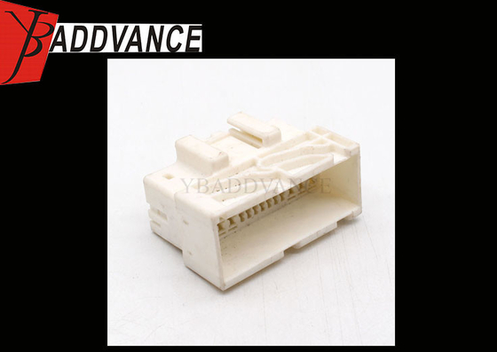 White Color 42 Way Plastic Electrical PBT Female Connector With Terminals For Cable