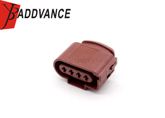 1J0973724A Brown FEP 2.8 mm Sealed Series Female Automotive Connector 4 Pin For VW