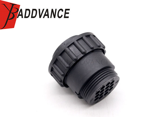 206044-1 TE Connectivity Black 14 Way Male Circular Plug Connector Housing