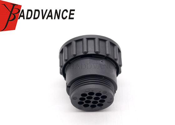 206044-1 TE Connectivity Black 14 Way Male Circular Plug Connector Housing