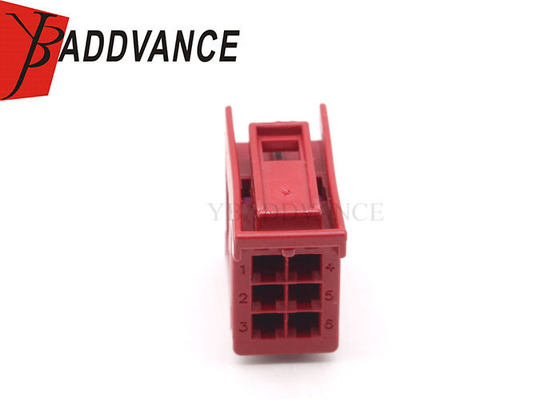 6Q0937702B Female Auto Electrical 6 Pin Flat Contact Connector For Audi