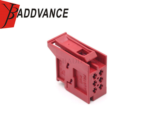 6Q0937702B Female Auto Electrical 6 Pin Flat Contact Connector For Audi