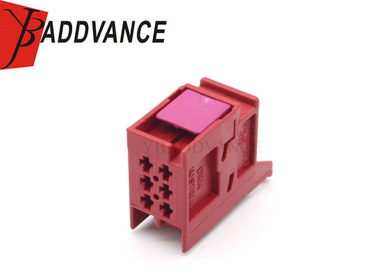 6Q0937702B Female Auto Electrical 6 Pin Flat Contact Connector For Audi