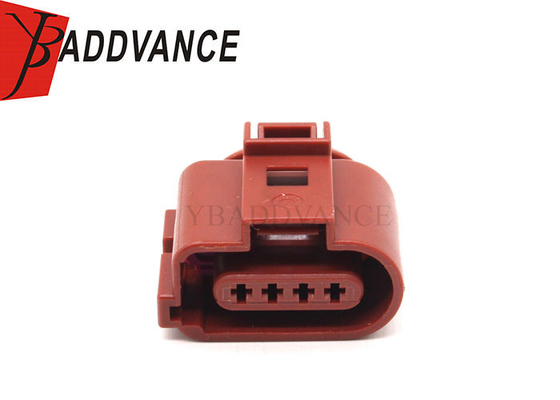 1J0973724A Brown FEP 2.8 mm Sealed Series Female Automotive Connector 4 Pin For VW