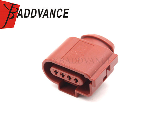 1J0973724A Brown FEP 2.8 mm Sealed Series Female Automotive Connector 4 Pin For VW