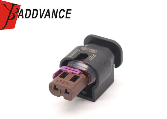 42811300 FEP Waterproof Female 2 Pin Electric Connector With Terminals And Seals On Sale