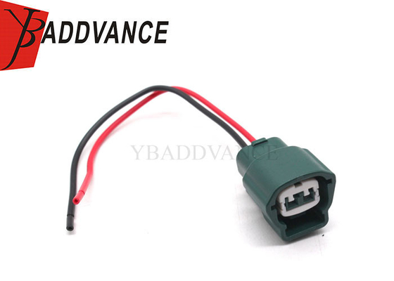 6189-0775 2 Pin Female Green RS090 Series Automotive Plug Pigtail For Nissan